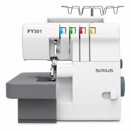 Máquina Overlock Familiar SIRIUS FY501 de 2, 3 y 4 Hilos