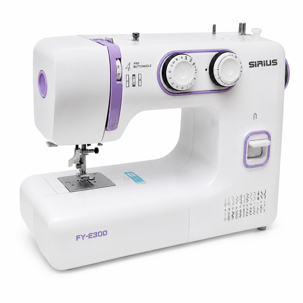 Máquina de Coser Familiar SIRIUS FY-E300 con Pedal y 24 Puntadas