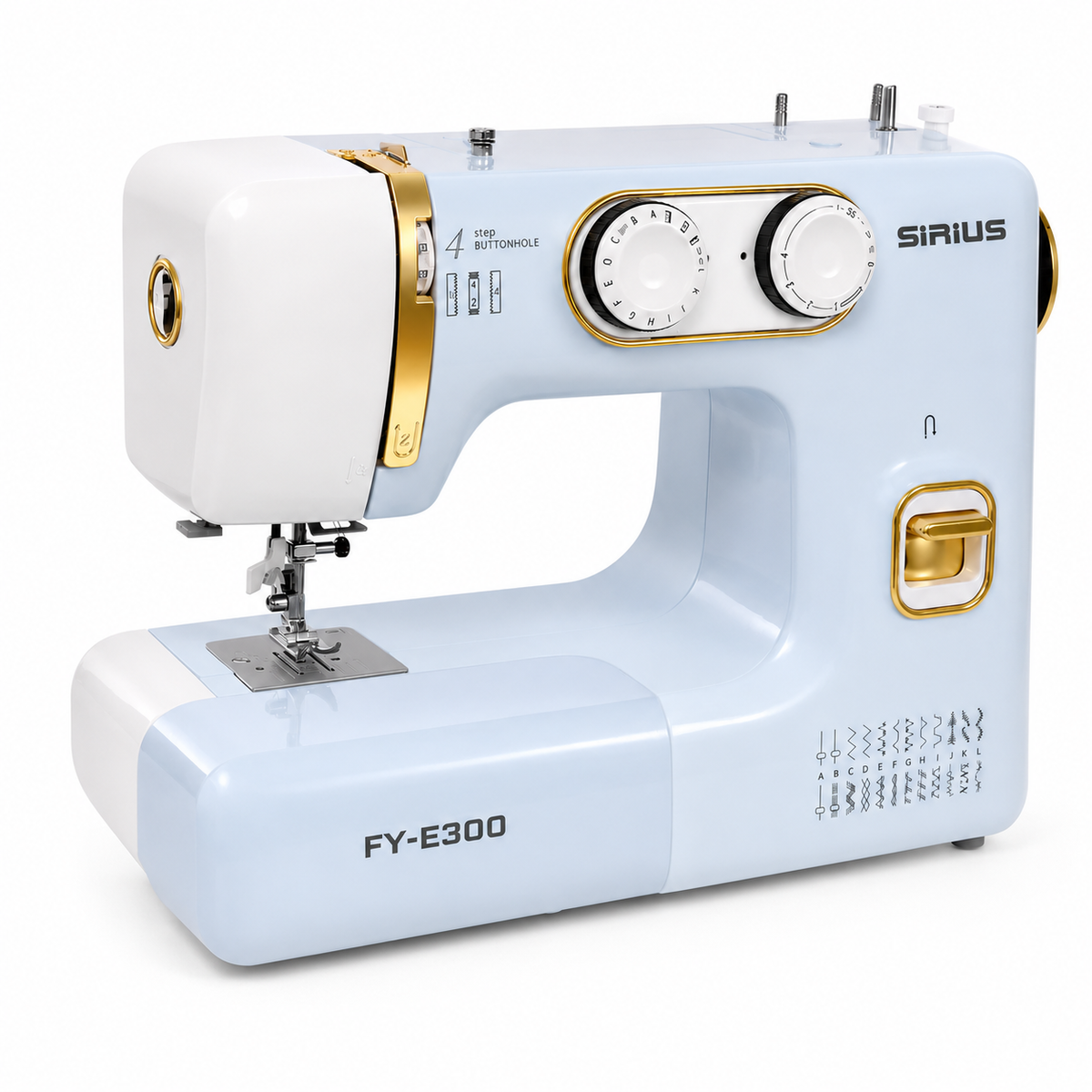 Máquina de Coser Familiar SIRIUS FY-E300 con Pedal y 24 Puntadas