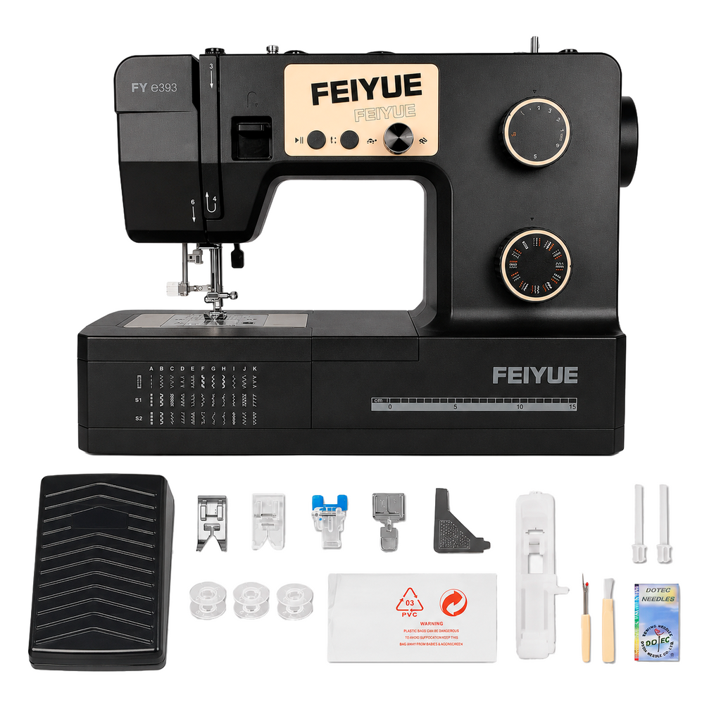 Máquina de Coser Familiar FEIYUE FYE393 con 34 Puntadas