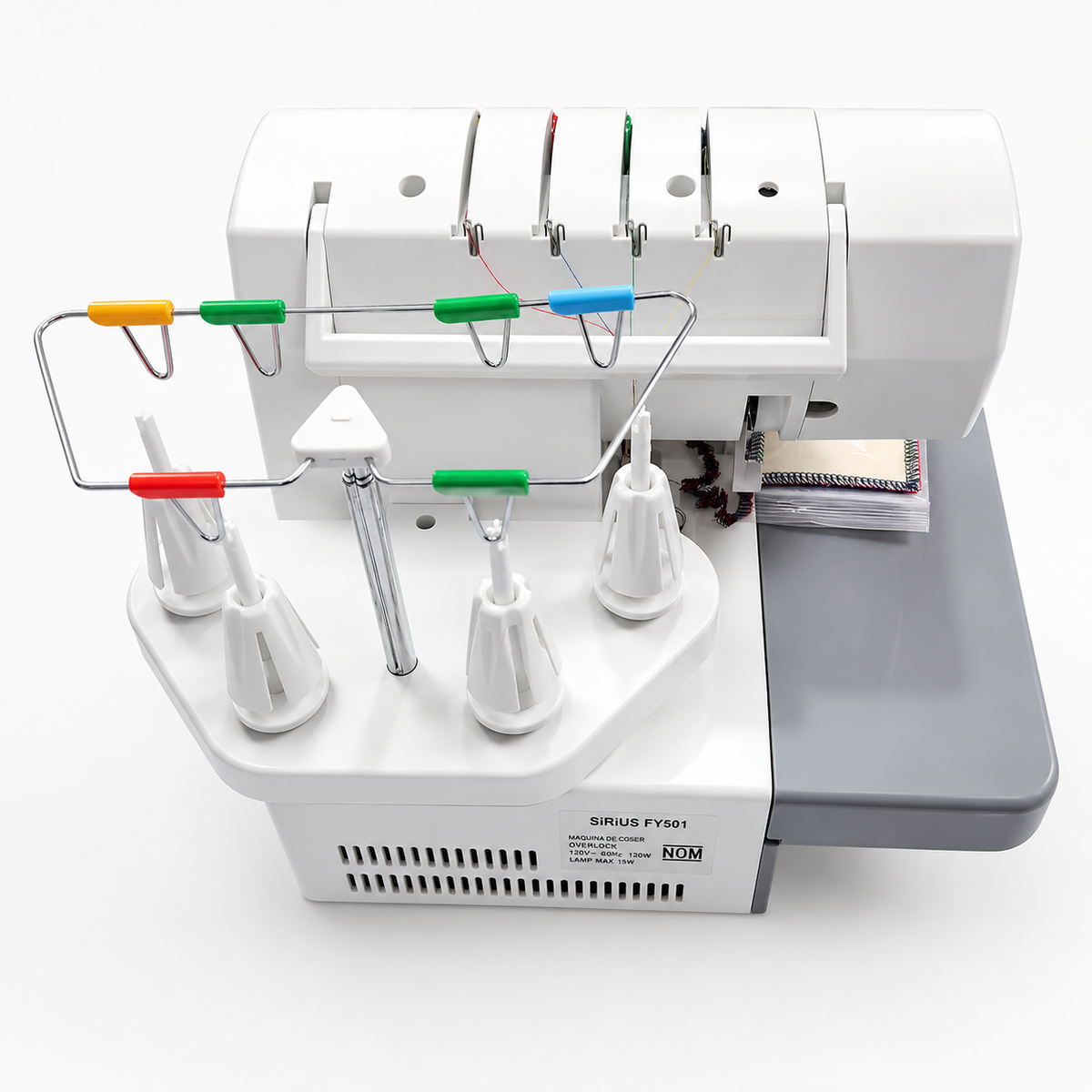 Máquina Overlock Familiar SIRIUS FY501 de 2, 3 y 4 Hilos