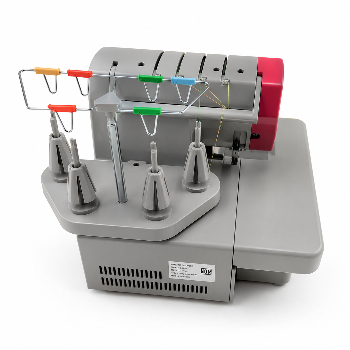 Máquina Overlock Familiar SIRIUS FY503 de 2, 3 y 4 Hilos