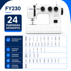 M�quina de Coser Familiar SIRIUS FY230 con Mesa Extendible - imagen 9