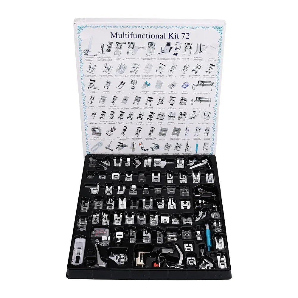 Kit de Prensatelas para Máquina Familiar de Caña Baja (11–82 piezas)