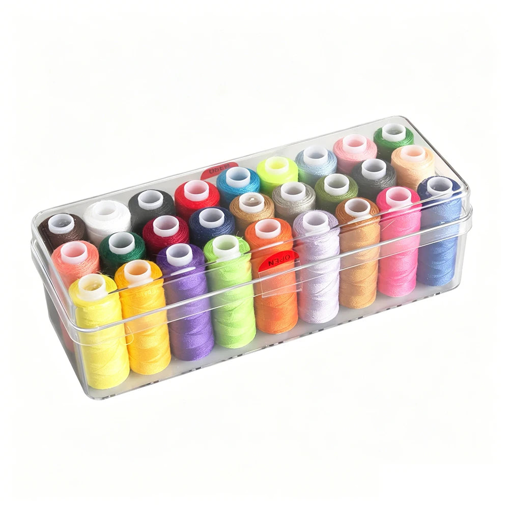 Kit de Hilos para Máquina de Coser: 27 Colores con Caja