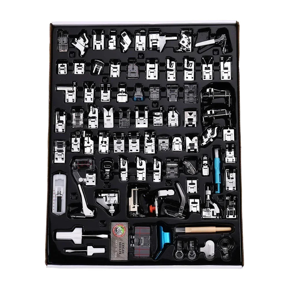 Kit de Prensatelas para Máquina Familiar de Caña Baja (11–82 piezas)