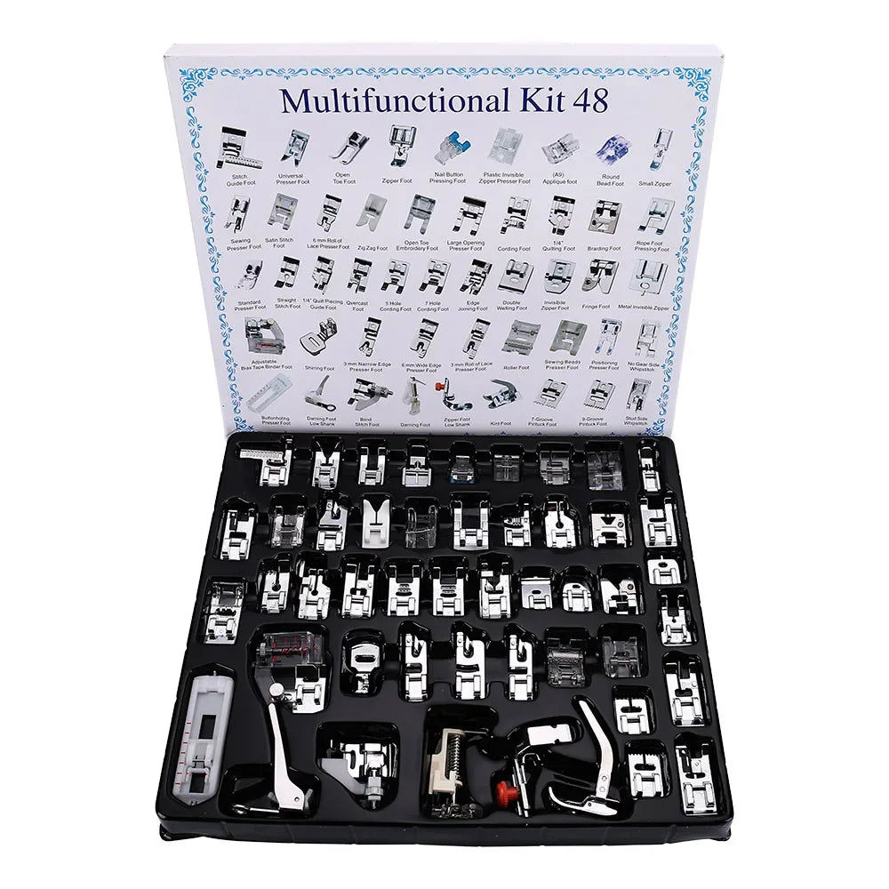 Kit de Prensatelas para Máquina Familiar de Caña Baja (11–82 piezas)
