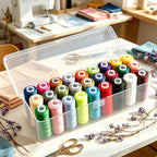 Kit de Hilos para Máquina de Coser: 27 Colores con Caja