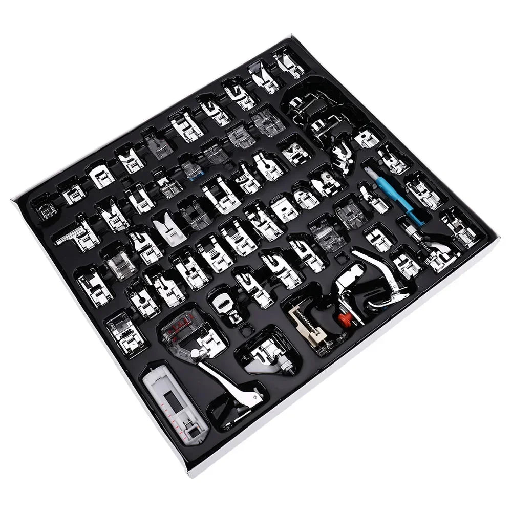Kit de Prensatelas para Máquina Familiar de Caña Baja (11–82 piezas)