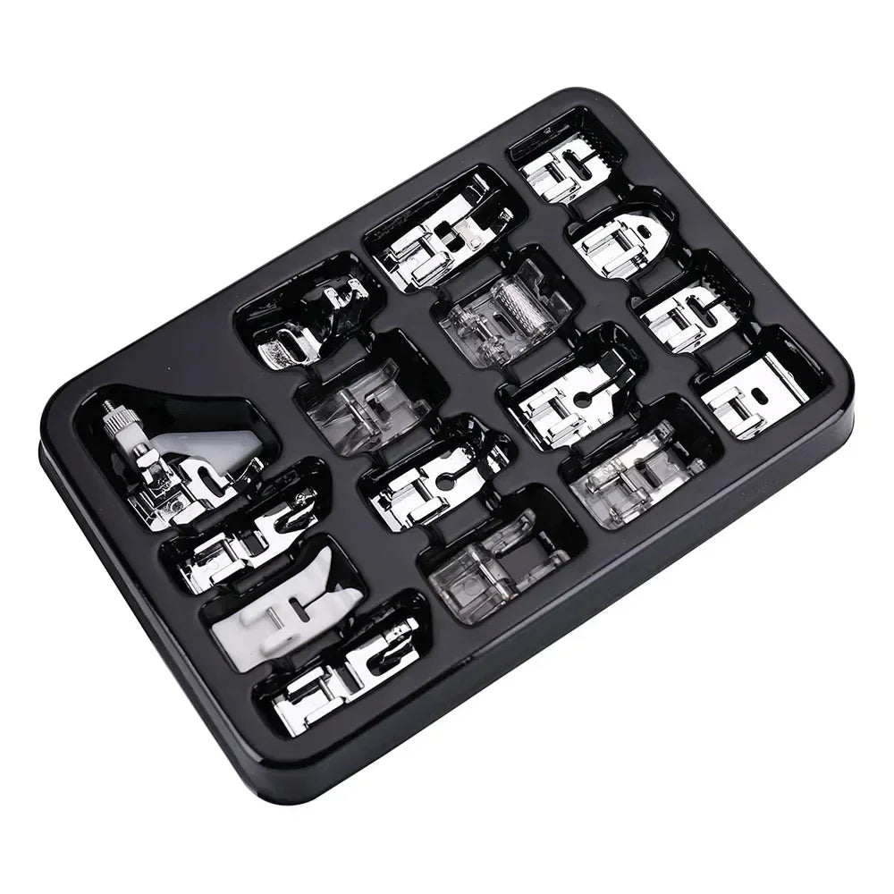 Kit de Prensatelas para Máquina Familiar de Caña Baja (11–82 piezas)