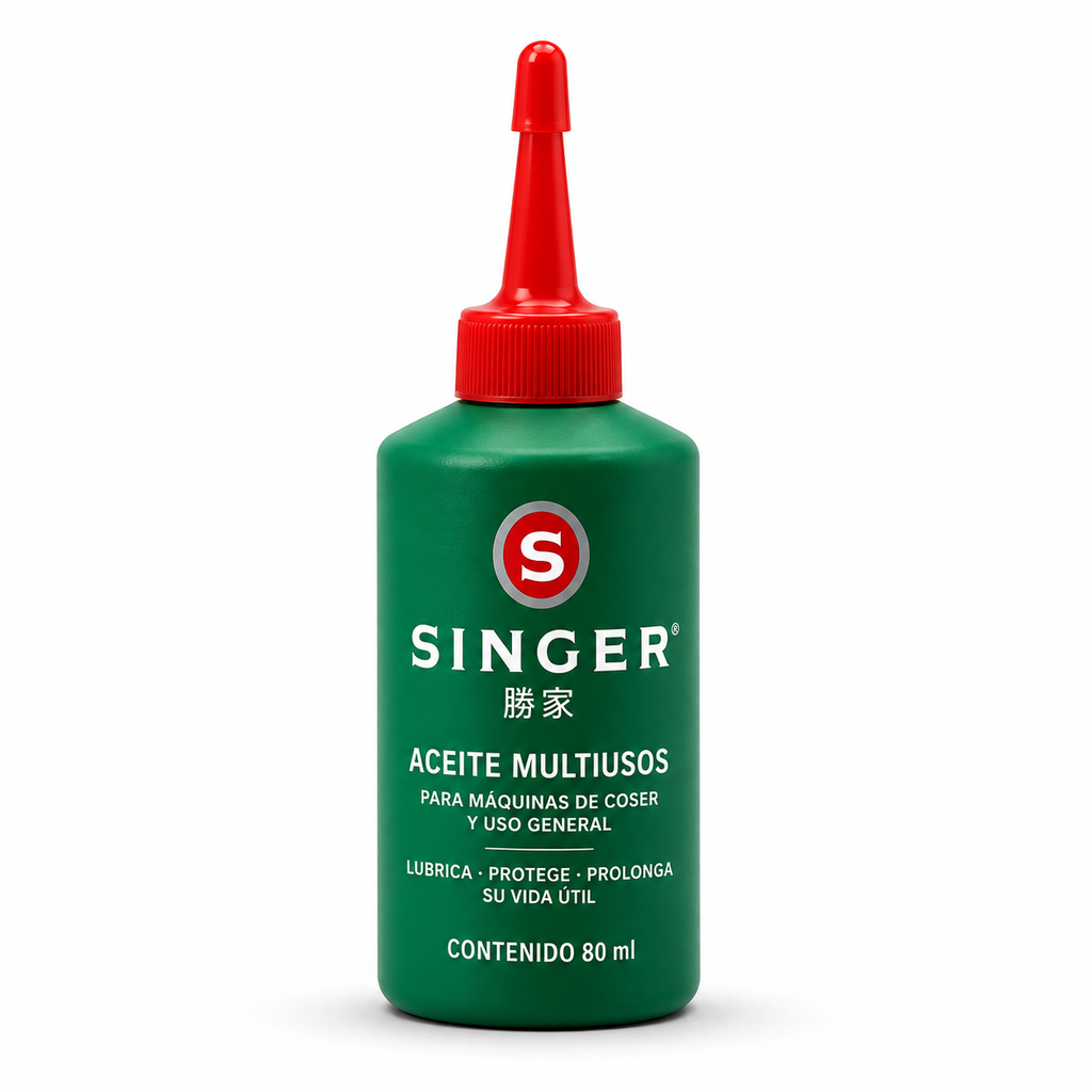Aceite Singer multiusos de 80 ml para máquina de coser
