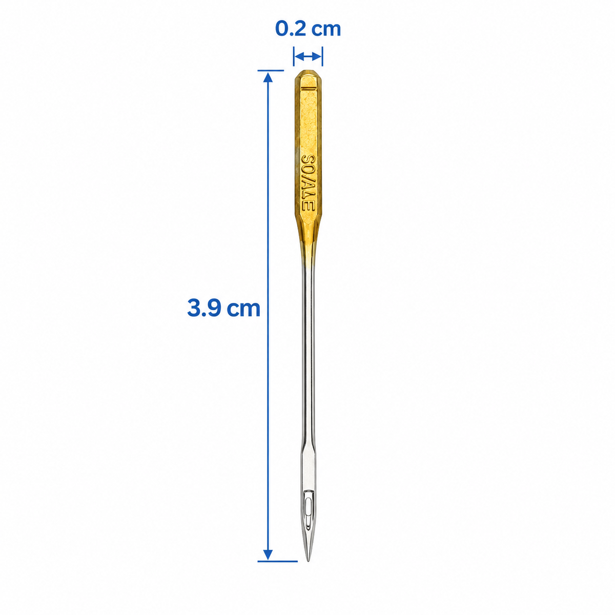 Medidas de la aguja HAx1 705H para máquina familiar