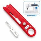 Enhebrador rojo para máquina de coser doméstica