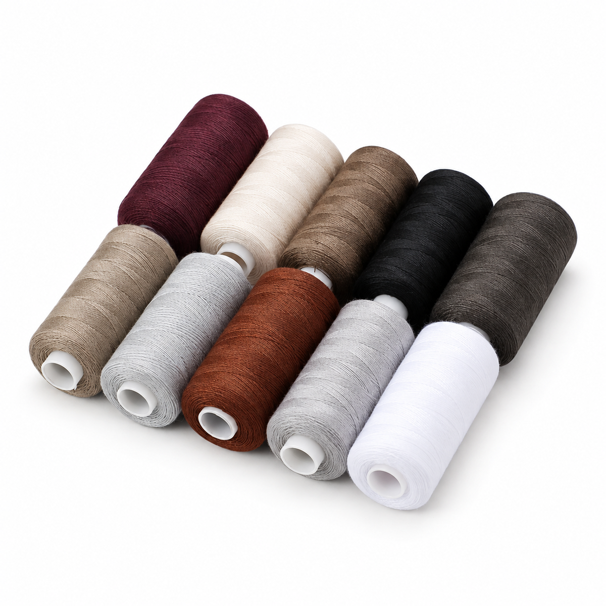 Hilo para máquina de coser — Serie gris (10 carretes de 365 m)