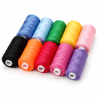 Hilo para máquina de coser — Serie multicolor (10 carretes de 365 m)