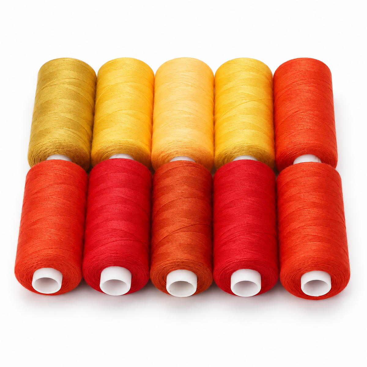Hilo para máquina de coser — Serie roja (10 carretes de 365 m)