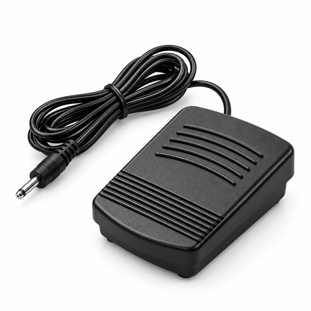 Pedal de control incluido para mini máquina de coser portátil