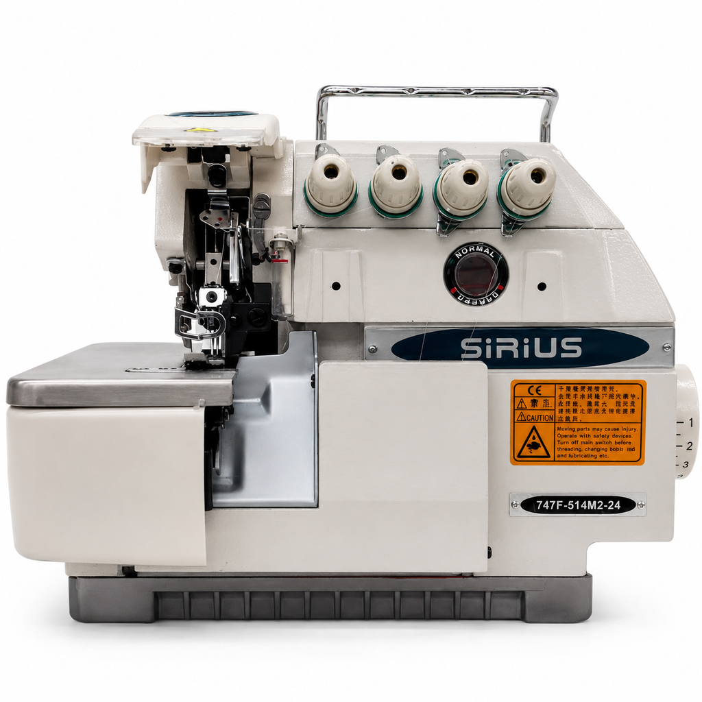 Overlock Industrial SIRIUS SR747A de 4 Hilos | Máquinas de Coser MX