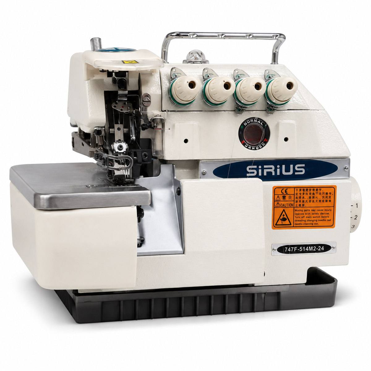 Overlock Industrial SIRIUS SR747A de 4 Hilos | Máquinas de Coser MX