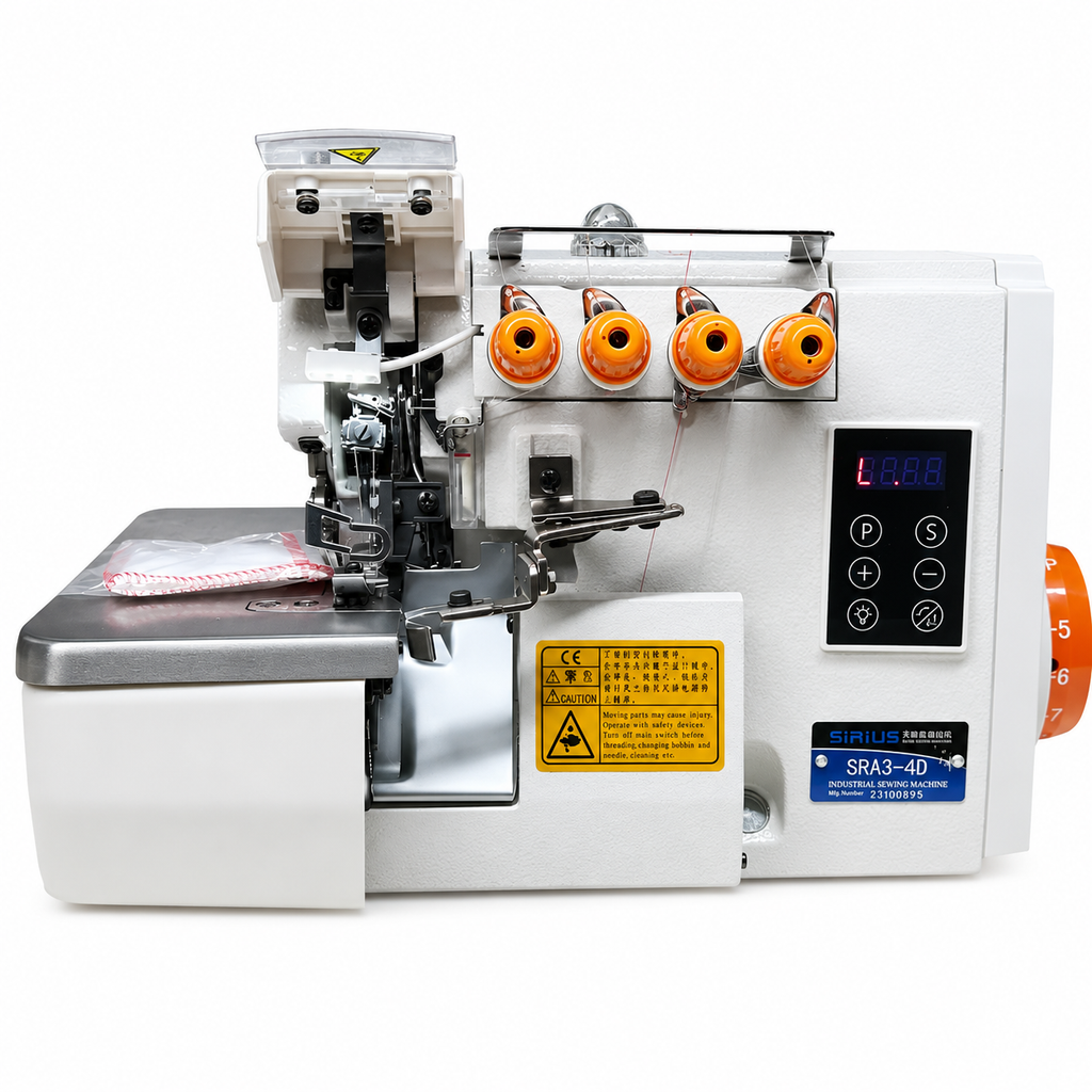 Overlock Industrial SIRIUS SRA3-4D de 4 Hilos | Máquinas de Coser MX