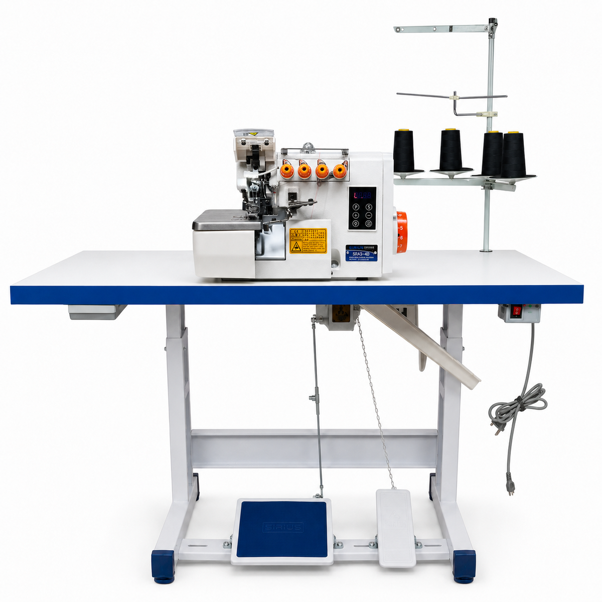 Overlock Industrial SIRIUS SRA3-4D de 4 Hilos | Máquinas de Coser MX