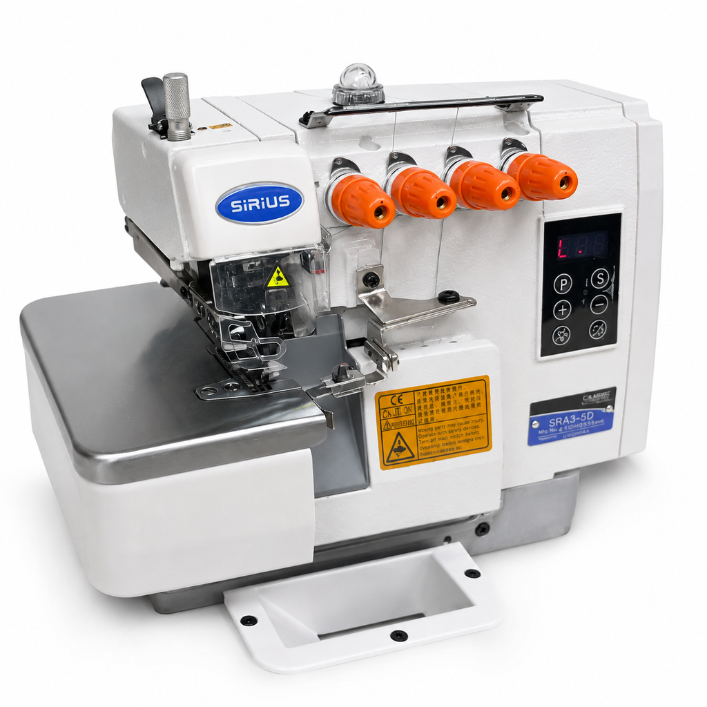 Overlock Industrial SIRIUS SRA3-5D de 5 Hilos | Máquinas de Coser MX