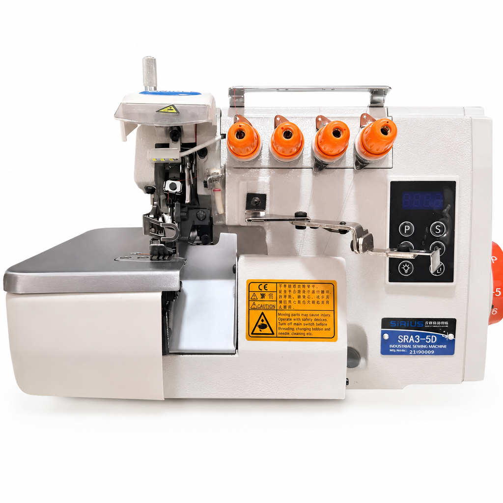 Overlock Industrial SIRIUS SRA3-5D de 5 Hilos | Máquinas de Coser MX