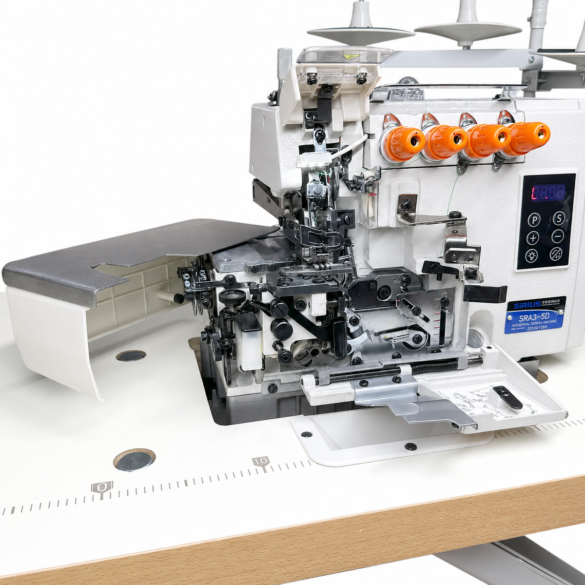 Overlock Industrial SIRIUS SRA3-5D de 5 Hilos | Máquinas de Coser MX