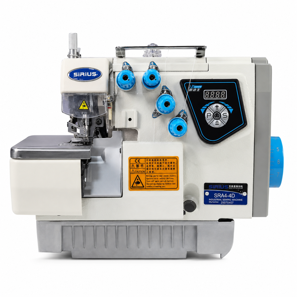 Overlock Industrial SIRIUS SRA4-4D de 4 Hilos | Máquinas de Coser MX