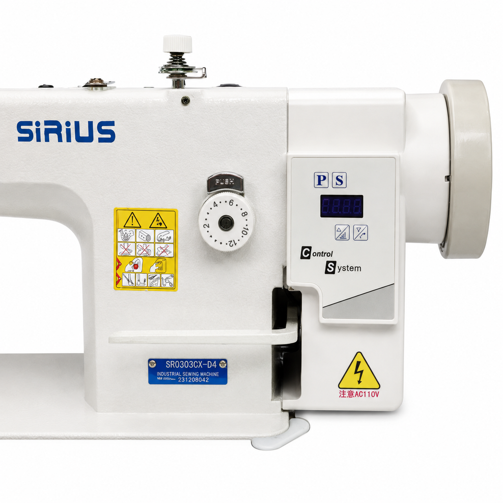Máquina Recta de Doble Arrastre Automática SIRIUS SR0303CXD | Máquinas de Coser MX