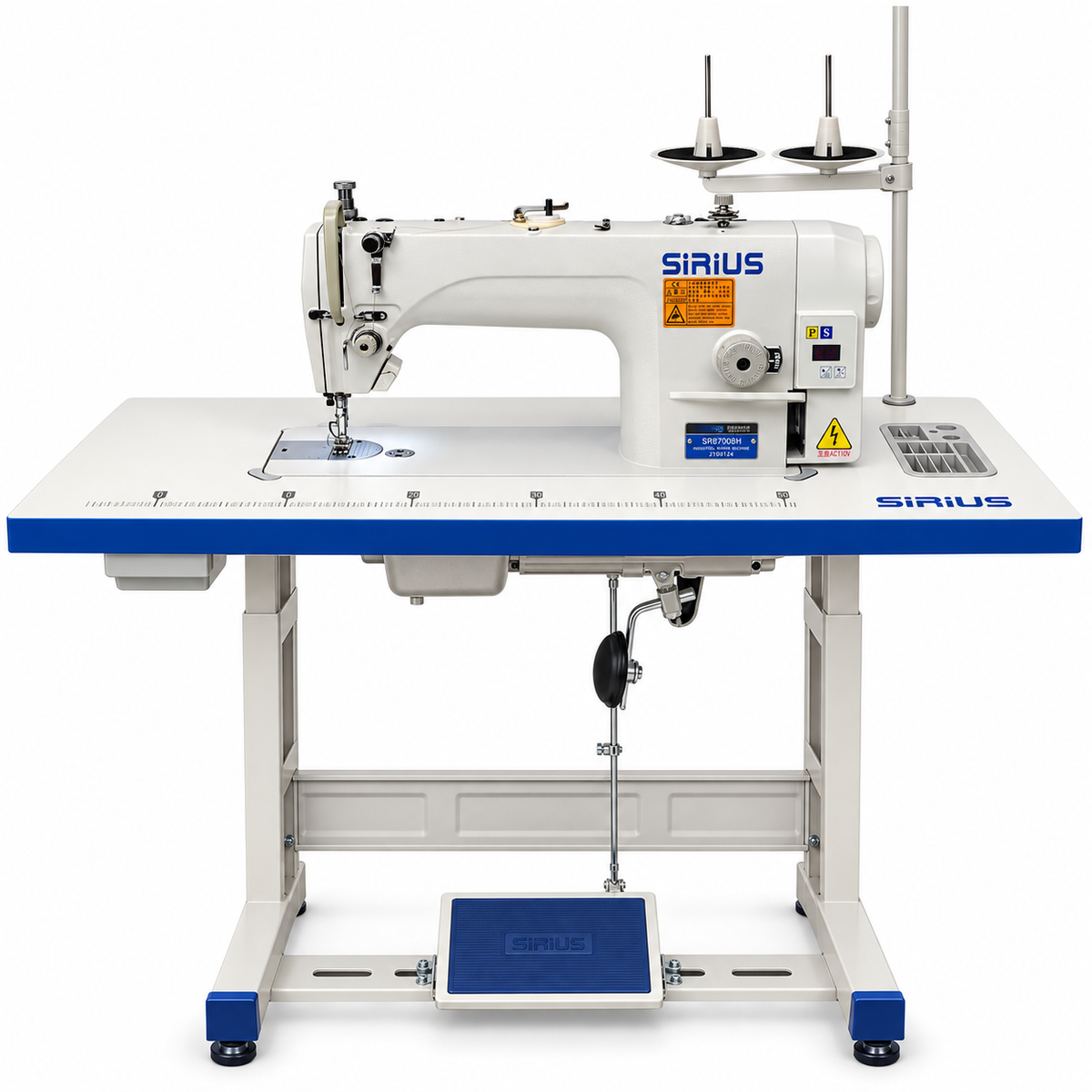 Máquina Recta Industrial SIRIUS SR8700BH Cangrejo Jumbo | Máquinas de Coser MX