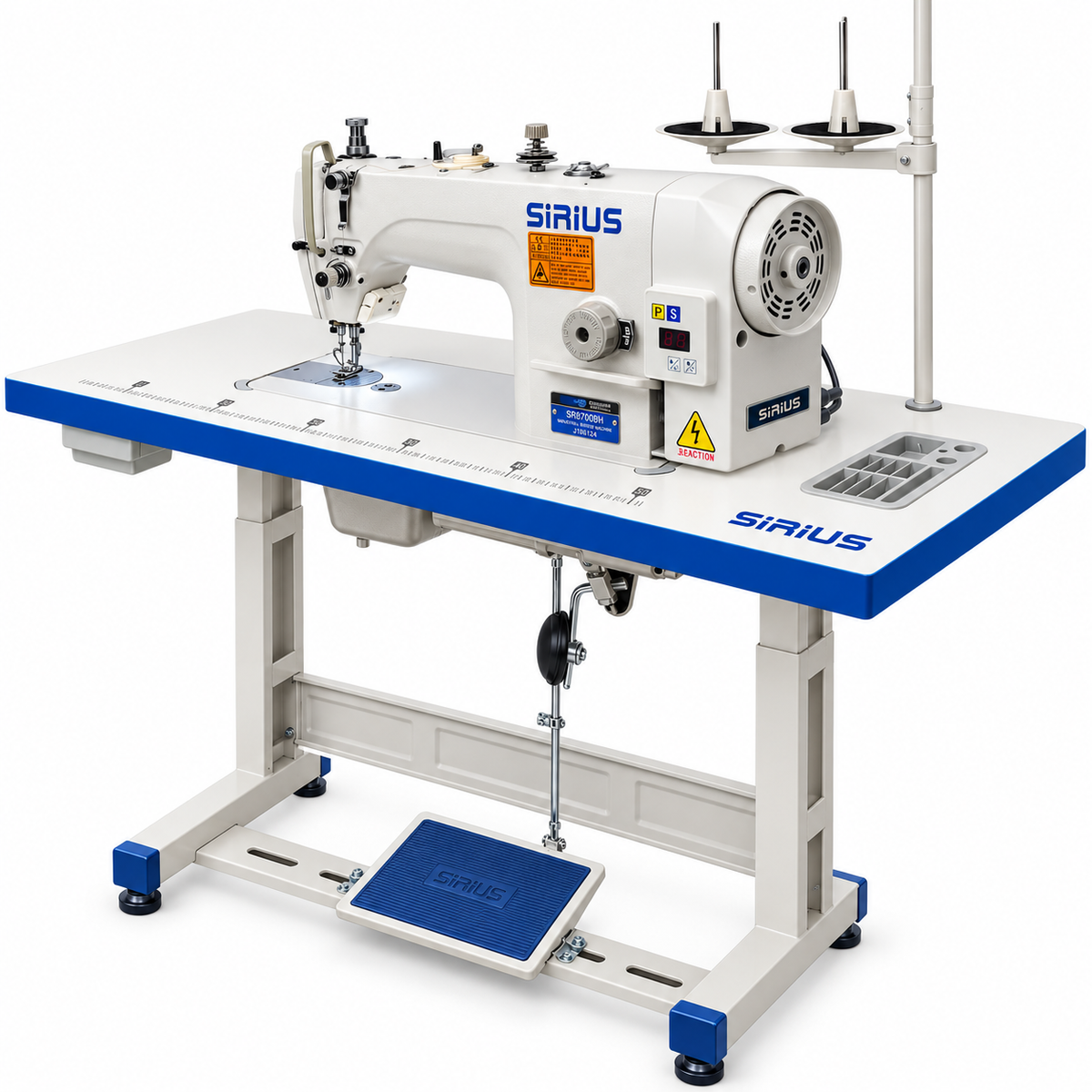 Máquina Recta Industrial SIRIUS SR8700BH Cangrejo Jumbo | Máquinas de Coser MX